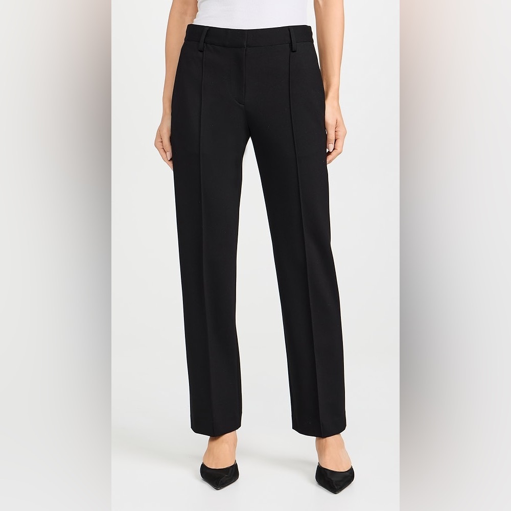 Madewell Black Slouchy Straight Pants women’s size 10 Tall